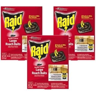 Raid Double Control, Large Roach Baits, 8 CT (Pack - 3)