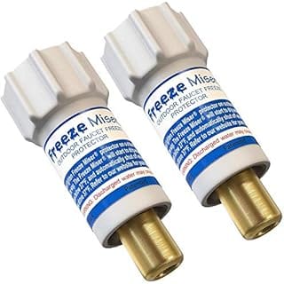 Freeze Miser 2 Pack - Outdoor Faucet Freeze Protection | Durable Replacement for Faucet Covers for Winter - Freeze Proof Outdoor Faucet Protector - Low Maintenance & Easy to Install - Saves Water
