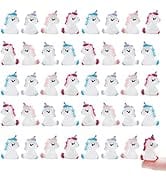 Exasinine 40 Pcs Micro Unicorn Miniature Figurines Fairy Garden Miniature Moss Landscape DIY Terr...