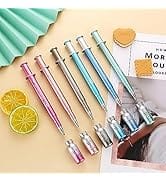 Exasinine Syringe Pens Luminous Syringe Gel Pen Light Pen Beautiful Ballpoint Pens for Gift Schoo...
