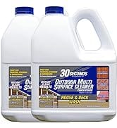 30 SECONDS Outdoor Multi Surface Cleaner - No Pressure Washing Needed, Cleans Stains From Algae, ...