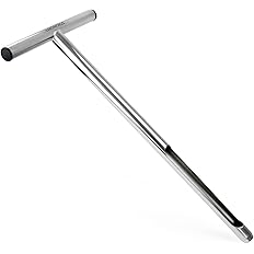 Varomorus Soil Sampler Probe 21" Stainless Steel Tubular T-Style Handle.