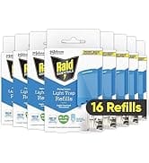 Raid Essentials Flying Insect Light Trap Refills, 16 Light Trap Refill Cartridges, Featuring Ligh...