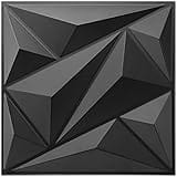 Art3dwallpanels 33 Pack 3D Wall Panel Diamond for Interior Wall Décor, PVC Flower Textured Wall Panels for Living Room Lobby