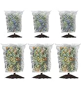 6 Packs 2 Size Insect Netting Bag, Garden Bird Barrier Mesh Covers Bags with Drawstring, Bug Nett...