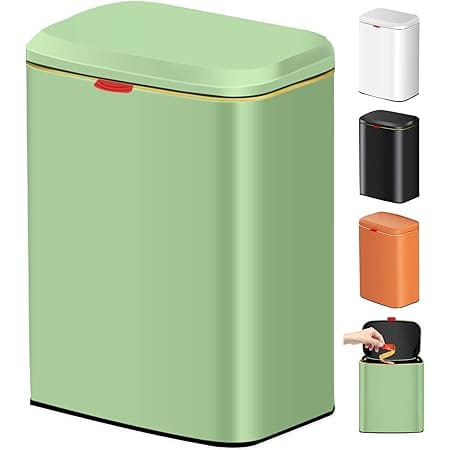 WAYCOM 2.1 Gal Compost Bin Kitchen for Counter Top or Under Sink,Compost Bin Stainless Steel Hanging Compost Bin with Lid for Cupboard/Bathroom/Bedroom/Office,Indoor Compost Bucket
