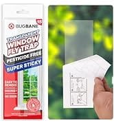 Window Fly Traps Indoor Clear 15pk Fly Strips Indoor. The Only Double Strip Indoor Fly Trap for H...