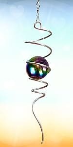 Multi color Gazing ball Spiral