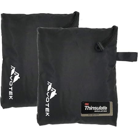 Outdoor Faucet Covers for Winter 3M Thinsulate Outside Water Hose Bib Insulated Sock for Cold Weather Large- Set of 2 (9" x 7.9")