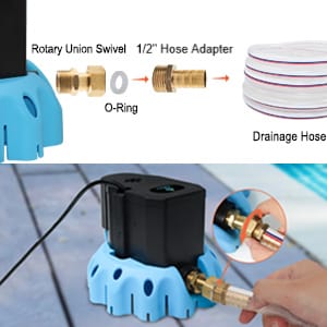 swimming pool cover pump automatic remove water 1200 GPH