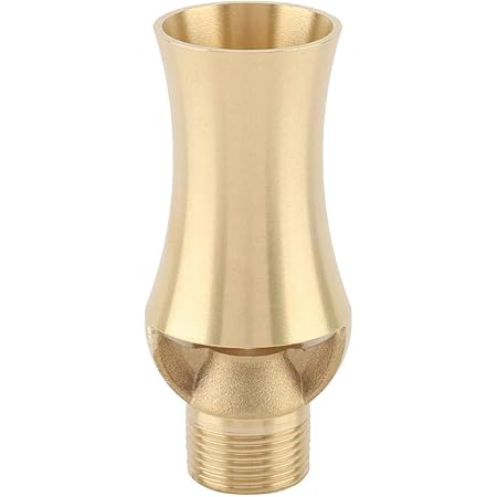 Ymiko Pond Sprinkler Water Fountain Nozzle, Brass Ice Tower Cascade Cedar Spray Head for Garden Pond, Pool, Rockery Decoration(1/2'' 3/4'')