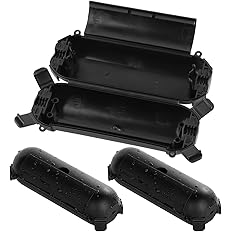 [3 Pack] Flemoon Outdoor Extension Cord Safety Cover with Waterproof Seal, Weatherproof Electrical Connection Box to Protect