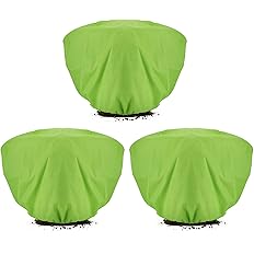 ANPHSIN 3 Pcs Green Plant Freeze Protection Covers- 39.3 × 19.6 Inch Horizontal Shrub Tree Plant Protection Wraps Covers Bags
