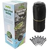 Poyee Pond Netting for Leaves 6.5 x 13 Feet - Pool Leaf Cover Net with Small Fine Mesh - Protecting Koi Fish from Birds, Cats