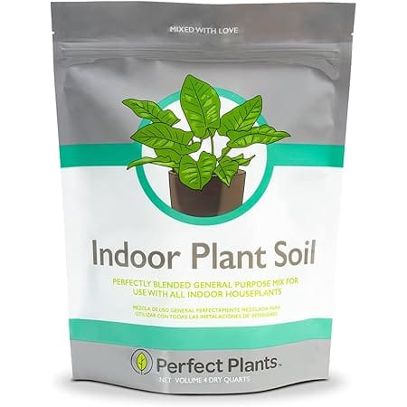 Perfect Plants Indoor Plant Soil 4qt | Perfectly Balanced Potting Mix | Gardening Substrate for All Varieties of Live houseplants
