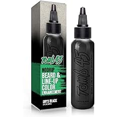 Tomb 45 NO DRIP Enhancement Color (Onyx Black) | Hair Enhancer For Beard & Lineup | Water Resistant Hairline Filler Spray | B