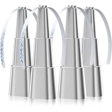 Grete Gotye 4 Pack Food Fans for Tables, Indoor Outdoor Food Fan, Portable Battery Powered Fan for Home Restaurant Party Picnic Patio (Silver)