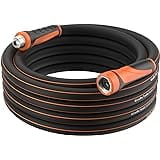 Giraffe Tools Garden Hose 25ft x 5/8", Water Hose Heavy Duty, Flexible, Lightweight Hybrid Hose with Swivel Grip Handle, Male