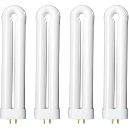Bug Zapper Replacement Light Bulb for 15W Insect Attracting Lamp with 4-Pin Base, Ful 15W-BL U Shaped Twin Tube Bulb for Outdoor Mosquito Zapper, 4 Pack