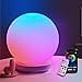 LOFTEK Smart Table Lamp, 12-inch Color Changing LED Ball Light with Music Sync 220 Scene Styles, Bluetooth APP Control and Remote, Night Light for Living Room, Bedroom, Game Room(Corded Electric)
