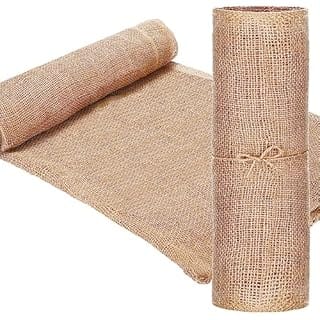 Mixweer 40 x 15 Feet Gardening Burlap Roll Natural Burlap Tree Protector Wraps for Gardening Liner and Plant Covering Multipurpose Garden Fabric for Home Party Wedding Decor