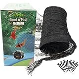 POYEE Pond Netting for Leaves - 15x20 Ft, Pool Leaf Cover Net with Small Fine Mesh - Protecting Koi Fish from Birds, Cats - S