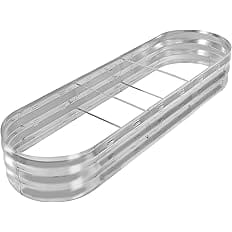 GADI Raised Garden Bed Kit for Vegetables Flower Galvanized Metal Planter Boxs Designed for Easy DIY and Cleaning Not Twist O