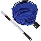 Aquarium Net, Waterproof Soft Fish Transfer Net Long Koi Tansfer Mesh Basket with Extendable Handle, for Medium Large Fish