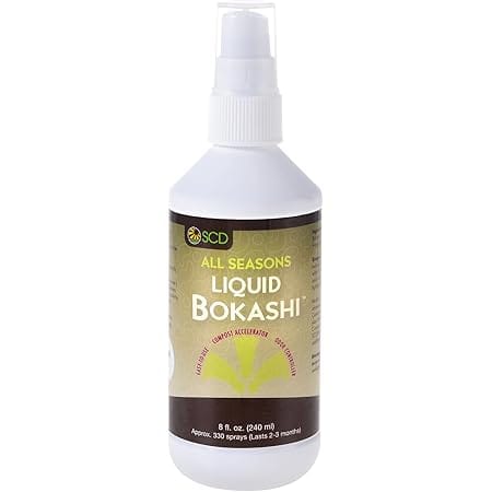 All Seasons Liquid Bokashi – Kickstart Composting & Reduce Odors, Liquid Compost Starter Spray Works with Any Indoor Compost Crock, Pail, Kit, Bucket, 8 fl.oz. by SCD Probiotics