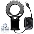 SLASHCOOL Upgraded 500-Watt De-Icer - Submergible Cast Aluminum Utility De-Icer with Black Teflon Coating Film for Better Min