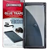 Catchmaster Rat & Mouse Glue Traps 6Pk, Large Bulk Traps, Indoor for Home, Pre-Scented Adhesive Plastic Tray Inside House, Sn