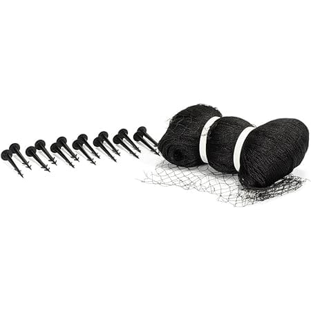 Aquascape Protective Pond Netting with Stakes, 14 Feet x 20 Feet, Reusable, Durable, Black | 98001