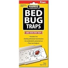 Harris Bed Bug Early Detection Glue Traps (4/Pack)