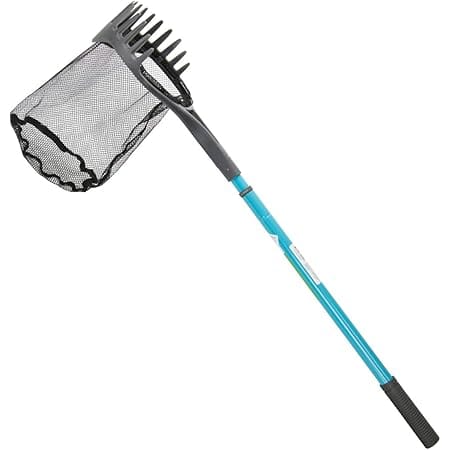 Aquascape 74004 Pond Shark Net Skimming, Maintenance and Water Garden Tool, Blue 60-inch