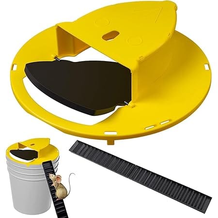 Mice Mouse Trap Bucket Flip Lid,Mouse Trap Bucket Indoor Outdoor,Humane Mouse Trap,Mouse Trap Bucket Lid Auto Reset | 5 Gallon Bucket Compatible | Mouse Trap Bucket Lid (1 Pack)