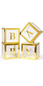 Baby Boxes with Letters for Baby Shower