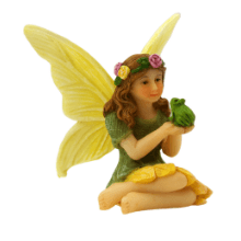 fairy figurine resin flower stump miniatures garden pieces supplies statue accessories house outdoor