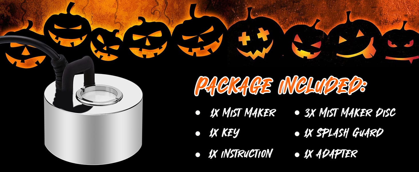 mist maker with splash guard