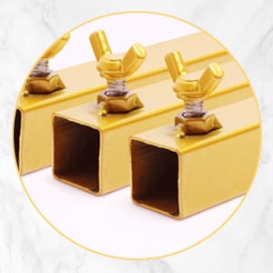 square metal arch stand pipes