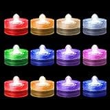 Submersible LED Lights,Waterproof Pool Tea Lights Shower Led Lights Mini Led Lights for Crafts Led Party Light Swimming Pool