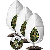 3 Packs Plant Covers Freeze Protection, 47" x 71" 2.8oz/yd² Heavy Duty Winter Cold Weather Frost Cloth Blankets, Garden Warm