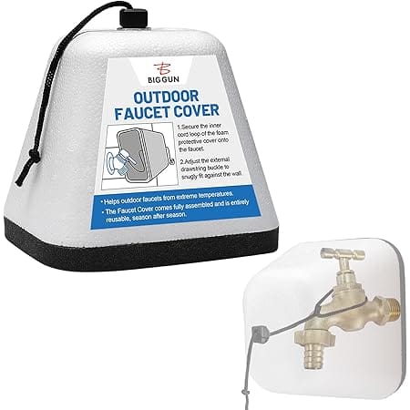 Outdoor Faucet Covers for Winter, Easy to Install Insulated Foam Protector Against Freeze for Outside Faucet Water Spigot Garden Hose Bib, Resuable, 1 Pcs