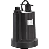AmazonCommercial 1/4 HP Thermoplastic Submersible Utility Pump, Black