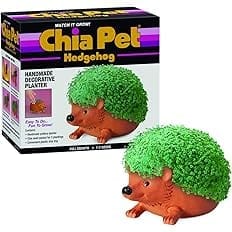 Chia Pet Hedgehog Decorative Pottery Planter with Seed Pack, Decorative Pottery Planter, Easy to Do and Fun to Grow, Novelty