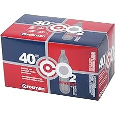 Crosman 40-Count 12-Gram CO2 Cartridges For Air Rifles And Air Pistols 23140-N