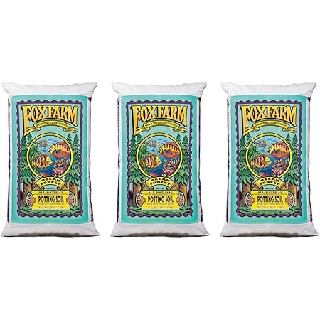 Foxfarm FX14000 Ocean Forest Indoor/Outdoor Garden Potting Soil Bags 6.3-6.8 pH, 1.5 Cubic Feet (3 Pack)