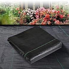 LGJIAOJIAO 3ftx50ft Weed Barrier Landscape Fabric Heavy Duty，Weed Block Gardening Ground Cover Mat, Weed Control Garden Cloth