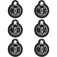 Panther Vision BUTTON LAMP Adhesive LEDs Light Package - Lightweight, Ultra Small, Ultra Bright LED Utility Lights - 6 Pack (