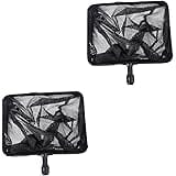 Milisten 2pcs Fishing Nets for Ponds Handle Kayak Accessories for Fishing Fish Tank Skimmer Dip Net Crabbing Net