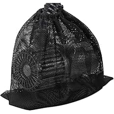 Coolrunner Pump Barrier Bag, 17.3"x 17.3" Pond Pump Filter Bag, Black Media Bag Large Pump Mesh Bag for Pond Biological Filte